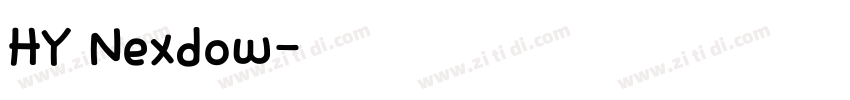 HY Nexdow字体转换
